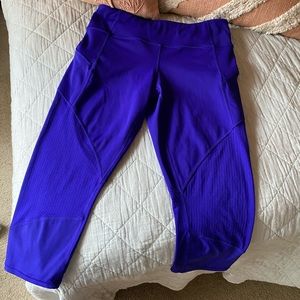 Bright Purple Athleta Capri Leggings